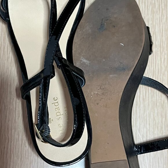 EUC KATE SPADE New York slingback in patent black (8) - Picture 3 of 9